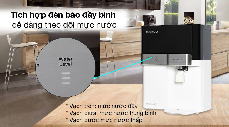 Đèn báo đầy bình - Máy lọc nước RO Cuckoo CP-RRP702MBK 4 lõi