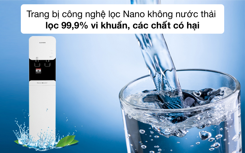 Công nghệ nano - Máy lọc nước Nano nóng lạnh Cuckoo CP-FN601SW 4 lõi