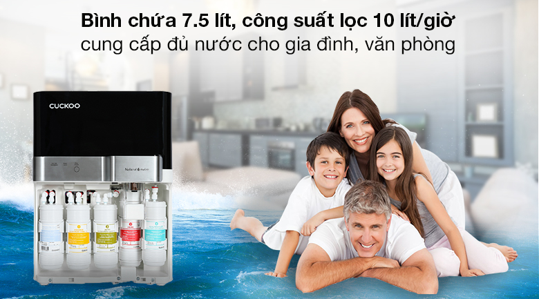 Dung tích - Máy lọc nước RO Cuckoo CP-RRP702MBK 4 lõi