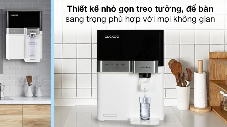 Thiết kế sang trọng - Máy lọc nước RO Cuckoo CP-RRP701MBK 4 lõi