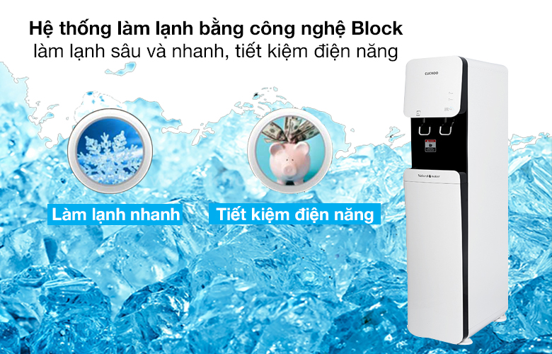 Block - Máy lọc nước Nano nóng lạnh Cuckoo CP-FN601SW 4 lõi