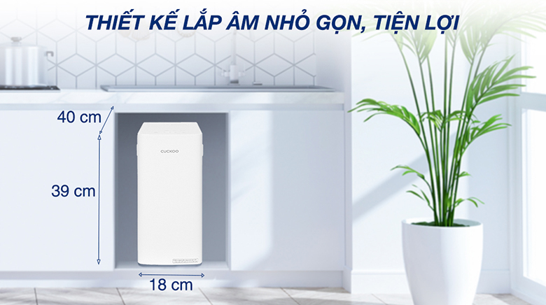 Máy lọc nước RO Cuckoo CP-YR701UW 3 lõi - Thiết kế