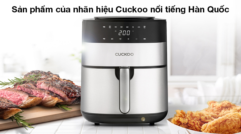 NỒI CHIÊN KHÔNG DẦU CUCKOO CAF-G0510T/BKVNCV MÀU ĐEN 4,8L 1