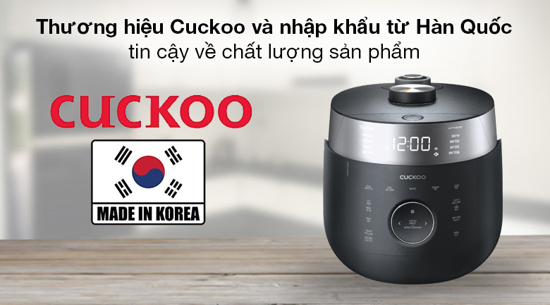 Nồi cơm cao tần Cuckoo 1.08 lít CRP-LHTR0609F/BKSIVNCV - Thương hiệu Cuckoo - Hàn Quốc, sản xuất và nhập khẩu từ Hàn Quốc