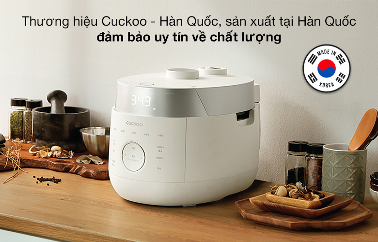 Nồi cơm cao tần Cuckoo 1.08 lít CRP-LHTR0609F/WHSIVNCV