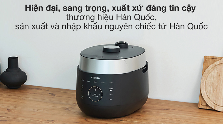 Sang trọng - Nồi cơm cao tần Cuckoo 1.8 lít CRP-LHTR1009F/BKSIVNCV