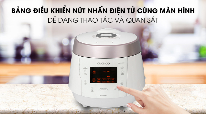 Bảng điều khiển nút nhấn - Nồi cơm điện tử Cuckoo CRP-PK1000S 1.8 lít