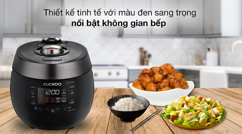 Thiết kế - Nồi cơm áp suất điện tử Cuckoo 1.8 lít CRP-RT1008F/BKTSVNCV