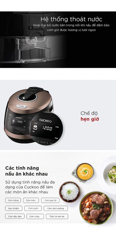 Nồi cơm điện Cao tần CUCKOO CRP-HWF1000F/BKBRVN 3