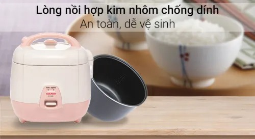 Nồi cơm điện CUCKOO CR-0632/IPVNCV MÀU HỒNG DUNG TÍCH 1.0L 3