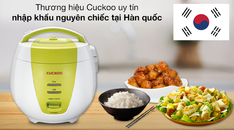 Xuất xứ - Nồi cơm nắp gài Cuckoo 1 lít CR-0661/GRVNCV