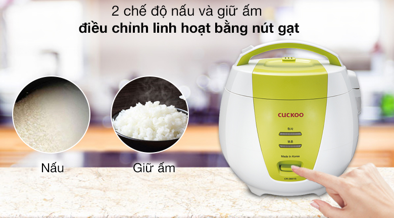 Điều khiển - Nồi cơm nắp gài Cuckoo 1 lít CR-0661/GRVNCV