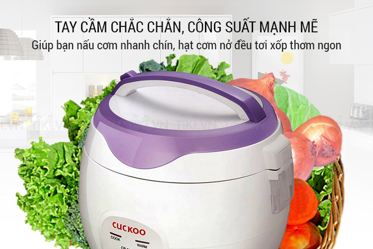 Nồi cơm điện CUCKOO CR-0671/VWVNCV MÀU TÍM DUNG TÍCH 1.0L 6