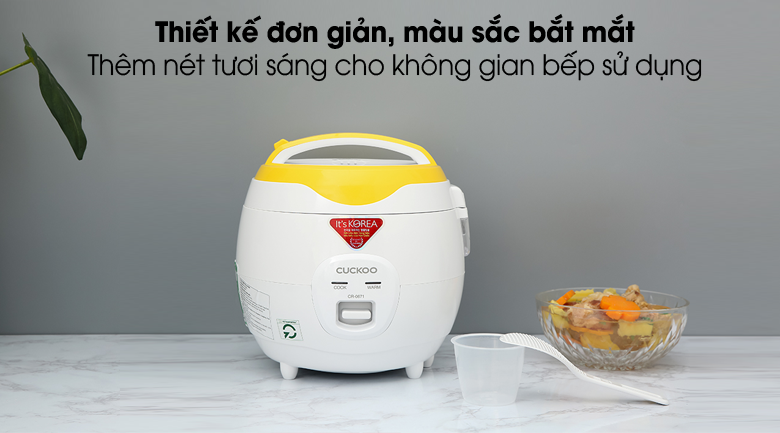 Gọn đẹp - Nồi cơm nắp gài Cuckoo CR-0671 1.08 lít