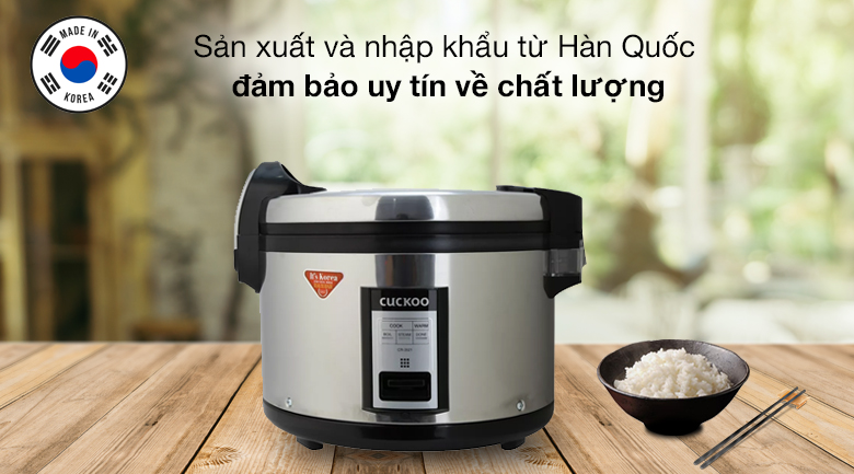 Xuất xứ - Nồi cơm công nghiệp nắp gài Cuckoo 6.3 lít CR-3521/BKSTVNCV