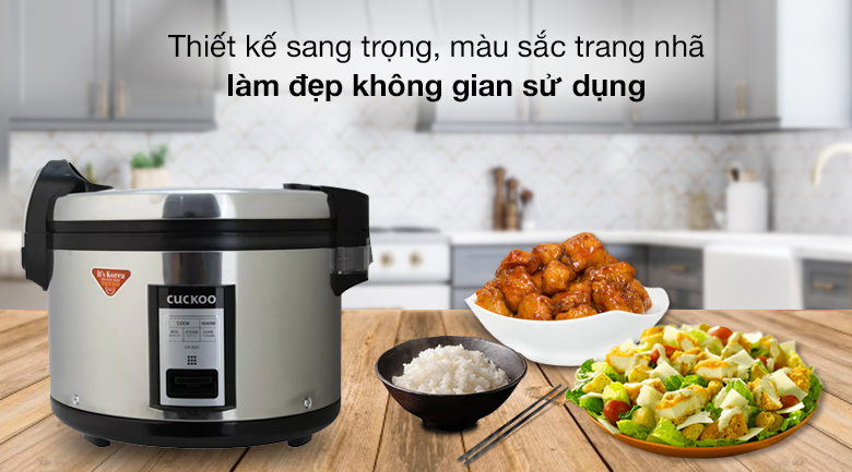 Thiết kế - Nồi cơm công nghiệp nắp gài Cuckoo 6.3 lít CR-3521/BKSTVNCV