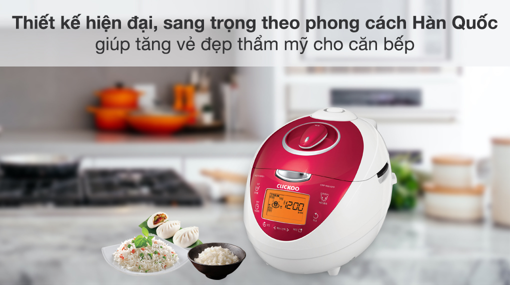 Nồi cơm điện tử Cuckoo CRP-N0601F 1.08 lít - thiết kế sang trọng