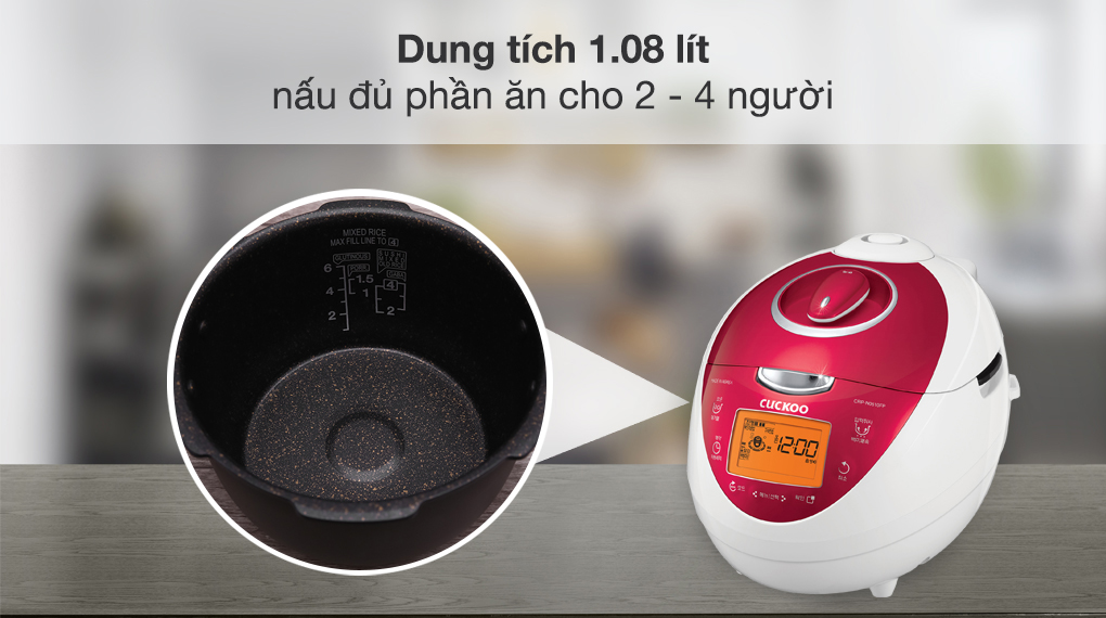 Nồi cơm điện tử Cuckoo CRP-N0601F - dung tích 1.08 lít 