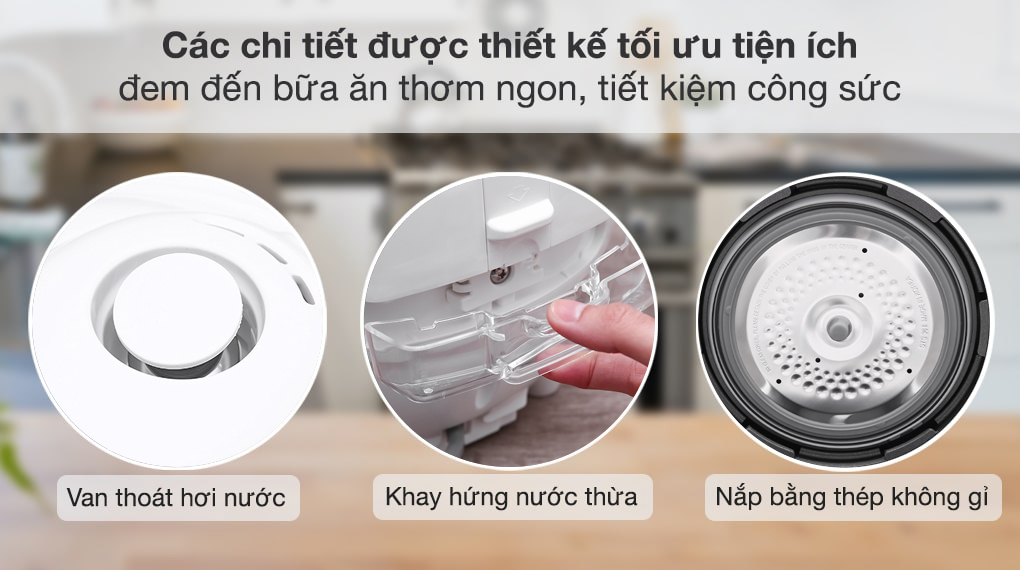 Nồi cơm điện tử Cuckoo CRP-N0601F 1.08 lít - tối ưu các chi tiết