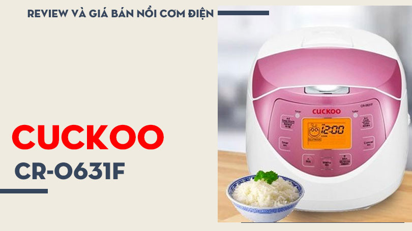 Nồi cơm điện tử CUCKOO CR-0631F/IVPIVNCV MÀU HỒNG TÍM DUNG TÍCH 1.0L 3