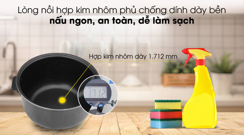 Lòng nối chống dính - Nồi cơm điện Cuckoo 1.5 lít CR-0810F