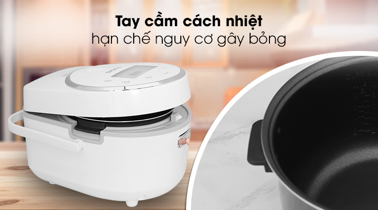 Nồi cơm điện Cuckoo 1.44 lít CR-0810F có tay cầm cách nhiệt