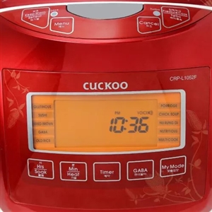 Nồi cơm điện Cuckoo CRP-L1052F 1.8 lít màu trắng ngà đỏ